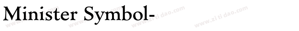Minister Symbol字体转换